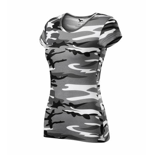 Pure tričko dámské camouflage gray XS