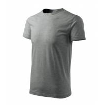 Basic tričko pánské tmavě šedý melír 5