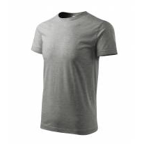 Heavy New tričko unisex tmavě šedý melír XS