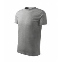 Basic tričko dětské tmavě šedý melír 158 cm/12 let