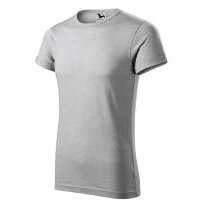 Fusion tričko pánské stříbrný melír S
