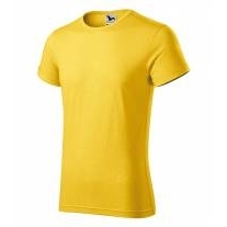 Fusion tričko pánské žlutý melír S