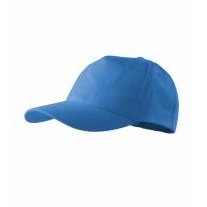 5P čepice unisex azurově modrá nastavitelná