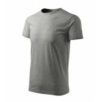 Basic Free tričko pánské tmavě šedý melír S